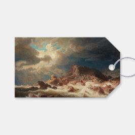 Etiqueta Para Presente Stormy Sea com um naufrágio (por Marcus Larson)