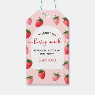 Etiqueta Para Presente Strawberry Berry Primeiro Aniversário
