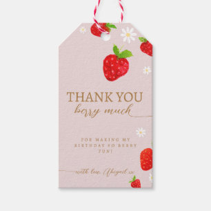 Etiqueta Para Presente Strawberry Berry Primeiro primeiro aniversario Obr