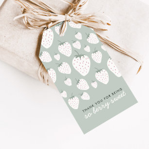 Etiqueta Para Presente Strawberry Fields Berry Sweet Teal Girl Favor