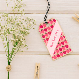 Etiqueta Para Presente Strawberry Fields Delight