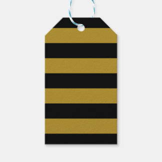 Etiqueta Para Presente Streifen Gold Schwarz