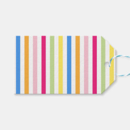 Etiqueta Para Presente Stripes Coloridas
