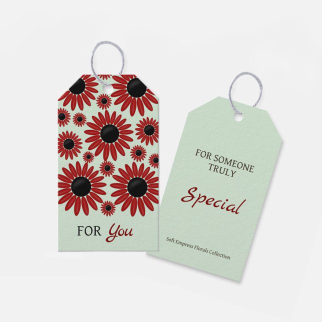 Etiqueta Para Presente Suave Florais de Veludo Empress (Criador carregado)