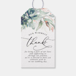 Etiqueta Para Presente Succulents Greenery Deixa Casamento Obrigado