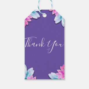 Etiqueta Para Presente Suculentas Violeta Ultra Modernas Festa Floral Ous