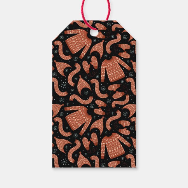 Etiqueta Para Presente Suéter de Natal Feio Brancos (Frente)