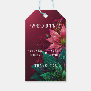 Etiqueta Para Presente Suite de Convite Floral Luxurioso