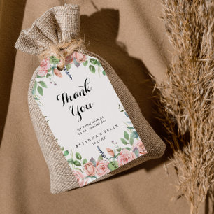 Etiqueta Para Presente Summer Breeze Casamento Floral Obrigado