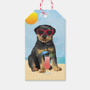 Etiqueta Para Presente Summer Rottweiler