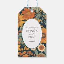 Sunset Blooms: Casamento Floral Laranja da Vintage