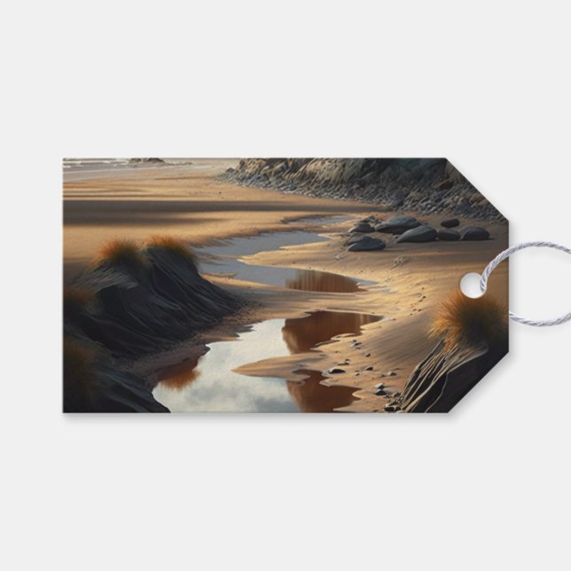 Etiqueta Para Presente Sunset Shore (Frente (horizontal))