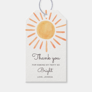 Etiqueta Para Presente Sunshine Favor Tags Summer Boho Sun Aniversário