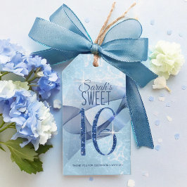 Etiqueta Para Presente Suores de espiral Doce Dezesseis Azuis ID652