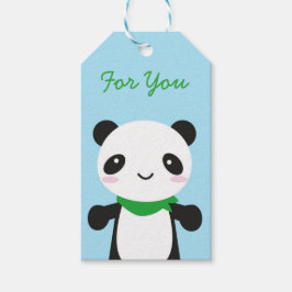 Etiqueta Para Presente Super Cute Kawaii Panda