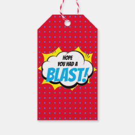 Etiqueta Para Presente Super-herói Partido Obrigado pelo texto