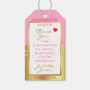 Etiqueta Para Presente Suprimentos de Marketing Bonito e cor-de-rosa-chic