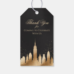 Etiqueta Para Presente Suprimentos para Festa com Paisagem de Nova York P