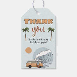 Etiqueta Para Presente Surf Aniversário Obrigado Tag