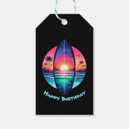 Etiqueta Para Presente Surfboard no Sunset