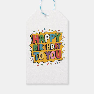 Etiqueta Para Presente Surpresa de Histórias Feliz Aniversário