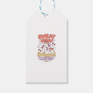 Etiqueta Para Presente Sweat de Unicórnio Agora Brilho Posterior Impressã