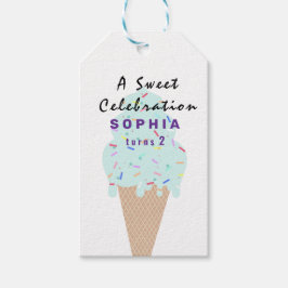 Etiqueta Para Presente Sweet Ice Cream Birthday