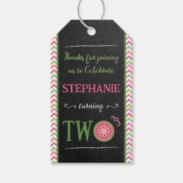 Etiqueta Para Presente Sweet Melon 2nd Birthday Thank You Favor Tag