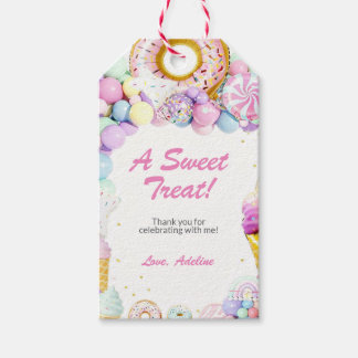 Etiqueta Para Presente Sweet One First Birthday Favor Tags | Pastel Candy