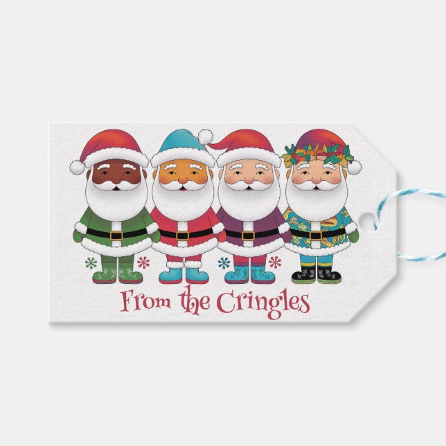 Etiqueta Para Presente Sweet Santas (Frente (horizontal))