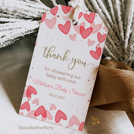 Etiqueta Para Presente Sweetheart Baby Shower Valentine Favor Gift Tags
