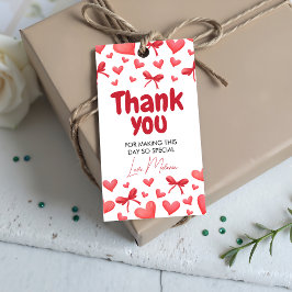 Etiqueta Para Presente Sweetheart Thank You Favor Tag for Baby Shower