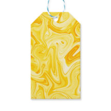Swirled Paint Art Yellow Colorful Fun