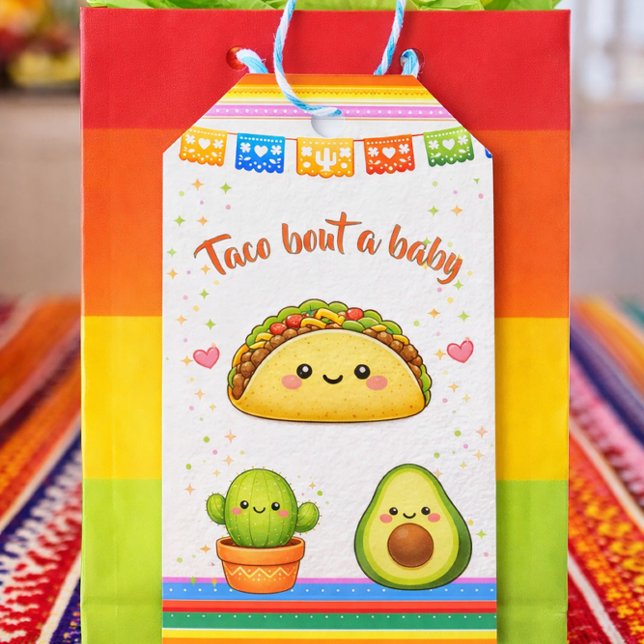 Etiqueta Para Presente Taco bout a Baby Shower (Criador carregado)