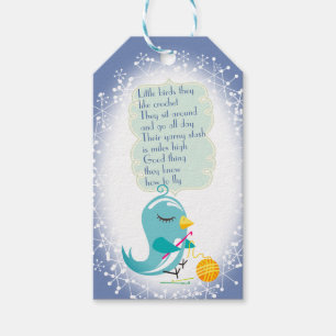 Etiqueta Para Presente Tag bonito do Natal do fio do gancho de crochet do