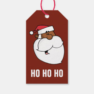 Etiqueta Para Presente Tag de papel preto do presente de Papai Noel dos