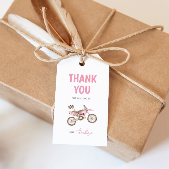 Etiqueta Para Presente Tag de presente de aniversário de menina de bicicl (Criador carregado)