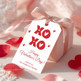 Etiqueta Para Presente Tag de Presente de Dia dos Namorados Coração XO De