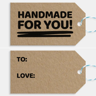 Etiqueta Para Presente Tag de Presente Feito à Mão para Artesãos