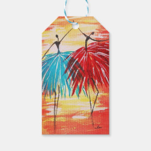 Etiqueta Para Presente Tag de presentes para os dançarinos felizes