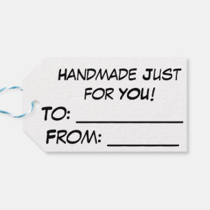 Etiqueta Para Presente Tag do gato de Yarnivore "Handmade apenas para