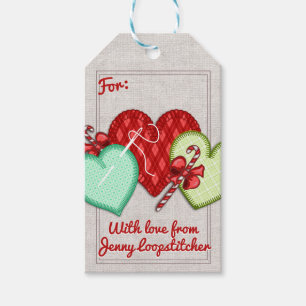 Etiqueta Para Presente Tag do Natal da costureira da agulha sewing dos