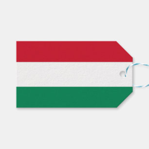 Etiqueta Para Presente Tag do presente com a bandeira de Hungria
