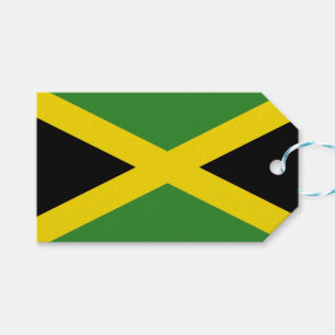 Etiqueta Para Presente Tag do presente com a bandeira de Jamaica