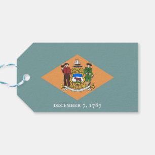 Etiqueta Para Presente Tag do presente com a bandeira do estado de