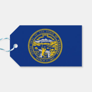 Etiqueta Para Presente Tag do presente com a bandeira do estado de