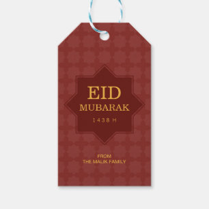 Etiqueta Para Presente Tag do presente da celebração de Eid com teste