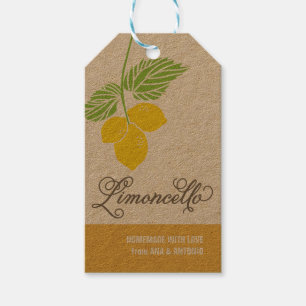 Etiqueta Para Presente Tag do presente de Limoncello, Tag do favor, Tag