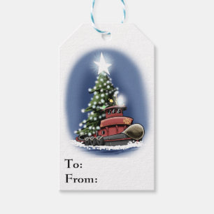 Etiqueta Para Presente Tag do presente do rebocador do Natal