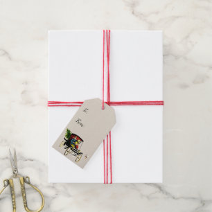 Etiqueta Para Presente Tag do presente dos cartões de natal
